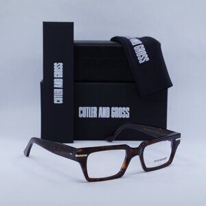 Cutler and Gross CGOP1363 002 Rectangle Eyeglasses 54mm - Dark Havana